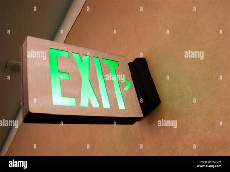 wall mounted exit sign